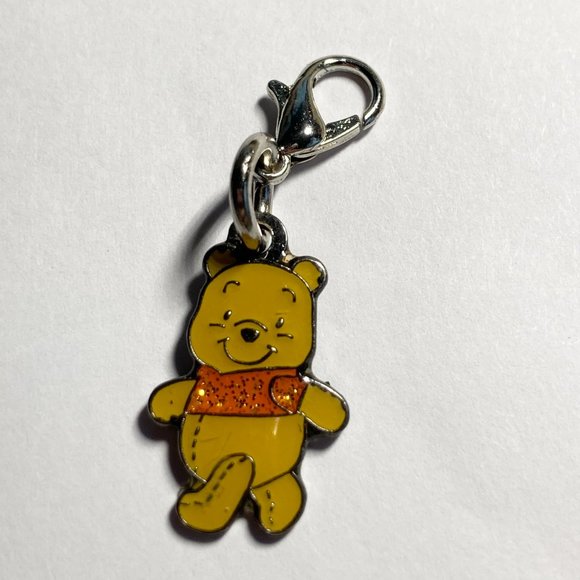 Vintage Disney Winnie The Pooh Tigger Eeyore 6 Charms Purse Zipper Pull Clip On - Picture 9 of 11